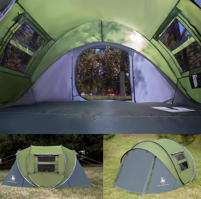 4-6 Person Family Weatherproof Camping Hiking Pop-up Tent - photo 4