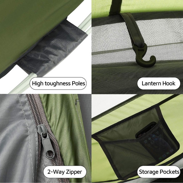 4-6 Person Family Weatherproof Camping Hiking Pop-up Tent - photo 5