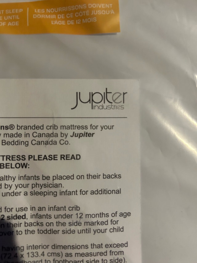 Brand New Simmons Kids Jupiter 2-Sided Crib Mattress - photo 5