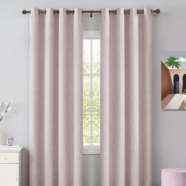 Brand New Hosmile Decorative Window Curtain Rod wt Round Finials