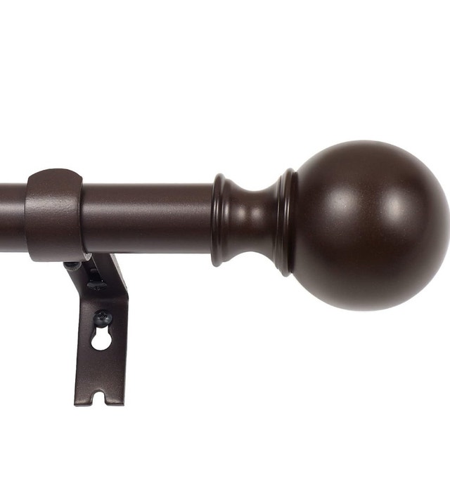Brand New Hosmile Decorative Window Curtain Rod wt Round Finials - photo 2