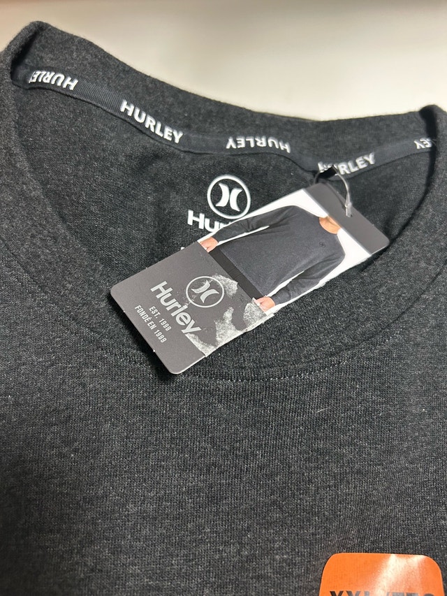 Brand New Hurley Dark Grey Long Sleeve Shirt