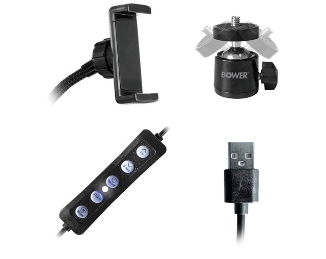 Bower RGB Ring Light with Phone Holder & Tripod - photo 4