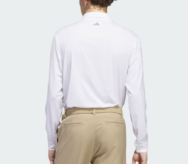 Brand New Adidas Core Men’s Long Sleeve Polo Golf Shirt - White - photo 4