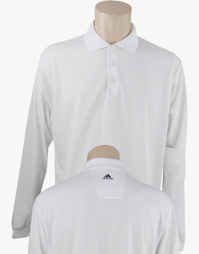 Brand New Adidas Core Men’s Long Sleeve Polo Golf Shirt - White - photo 5