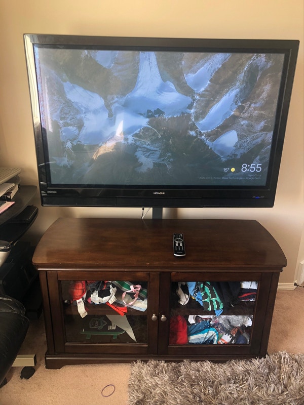50 Inch Flat Screen TV + HDMI + 2-Tier Cupboard Mount - photo 2
