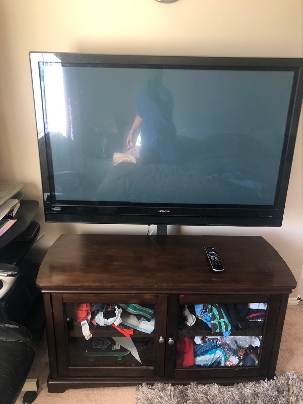 50 Inch Flat Screen TV + HDMI + 2-Tier Cupboard Mount - photo 3