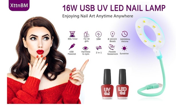 Brand New XttnBM Portable USB UV LED Nail Lamp - photo 2