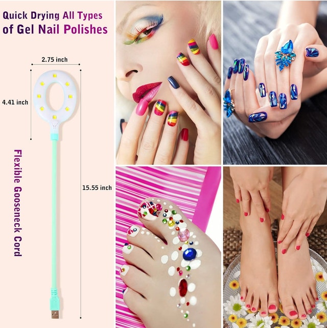 Brand New XttnBM Portable USB UV LED Nail Lamp - photo 3