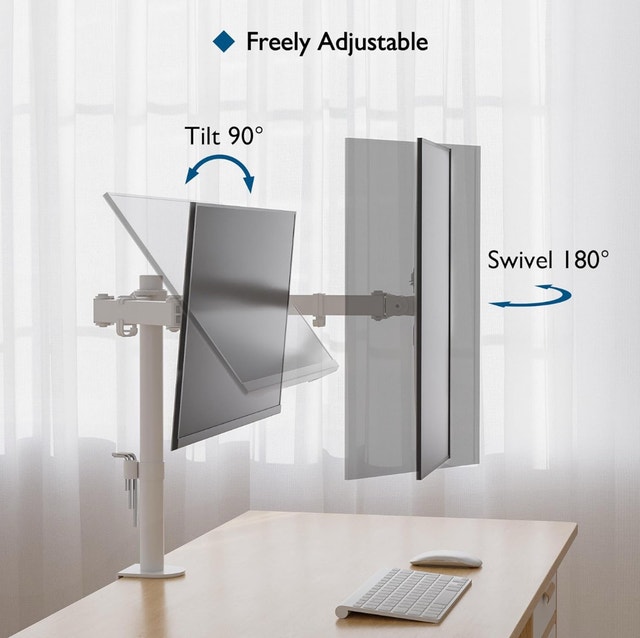 Brand New Bontec Dual Monitor Desk Mount Stand - photo 4
