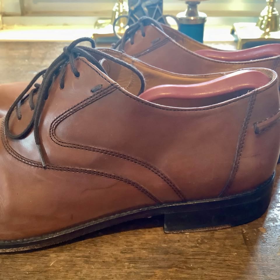 Johnston Murphy Cap Toe Oxford Leather Dress Shoes Sz 11 - photo 3