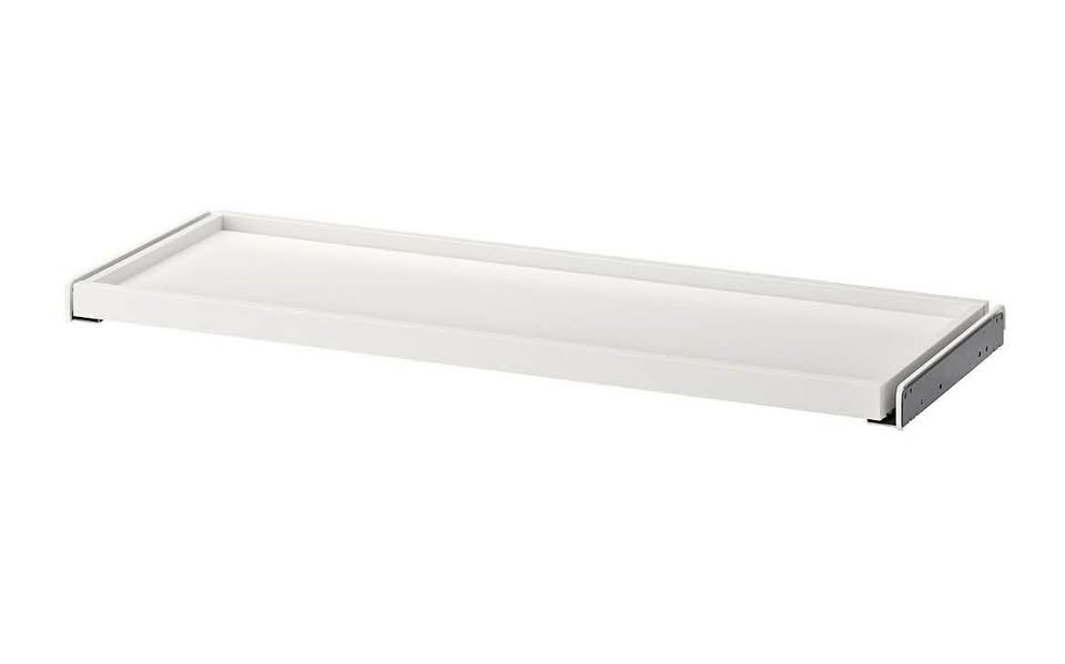 IKEA KOMPLEMENT Pull-Out Tray for PAX – White (100×35 cm)