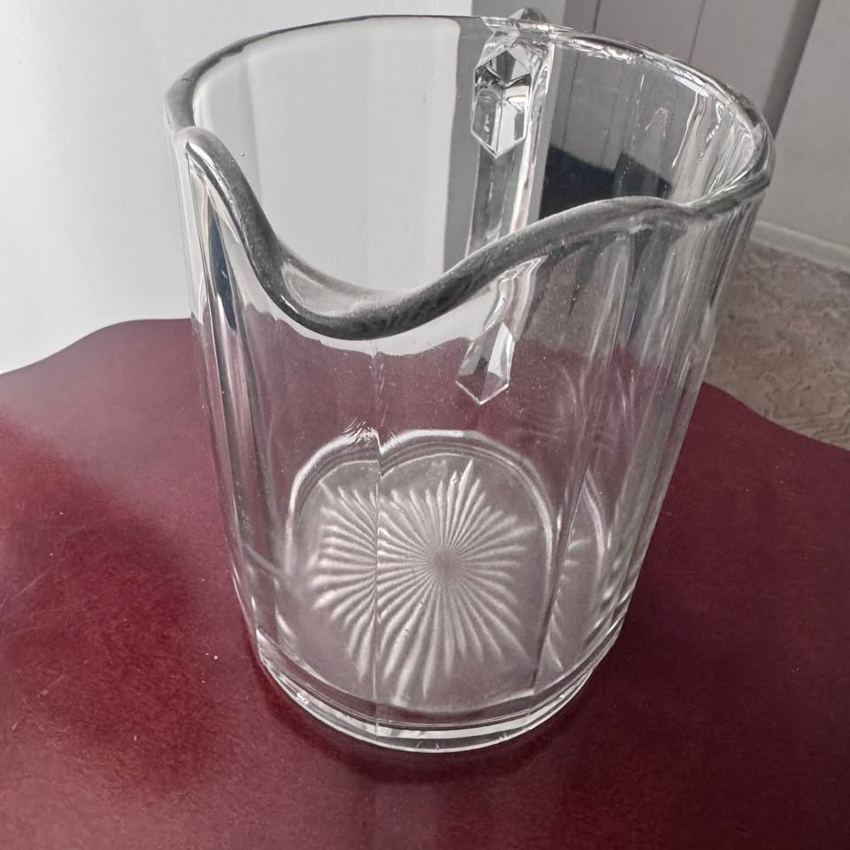 Heavy, weighted glass pitcher - photo 5