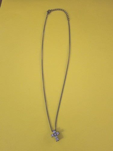 Vintage 90's Costume Jewelry Holy Cross Necklace