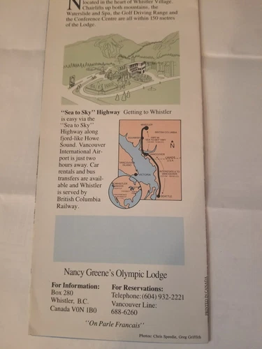 Nancy Greene Olympic Champion Skier Signed Brochure - photo 2