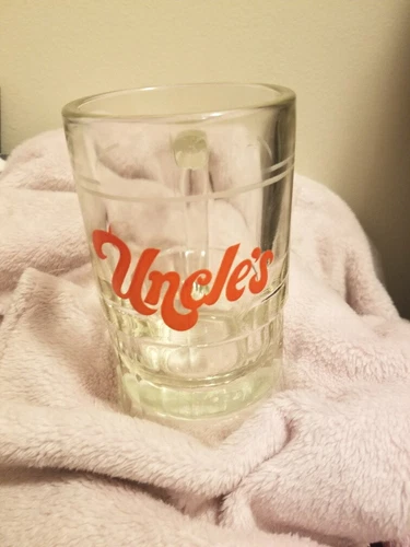 Vintage 16oz Uncles Beer Soda Glass Mug