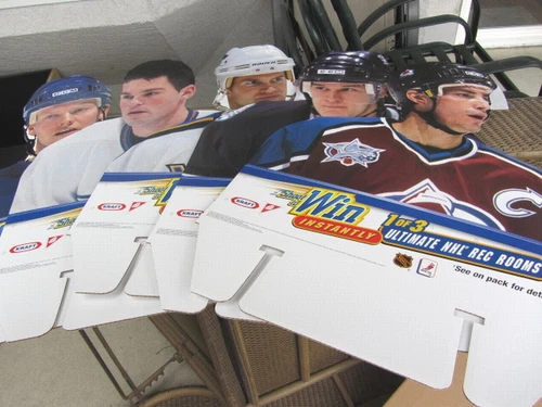NIB NHLPA 5 Mini Standees Kraft Christie Player Cards 2001
