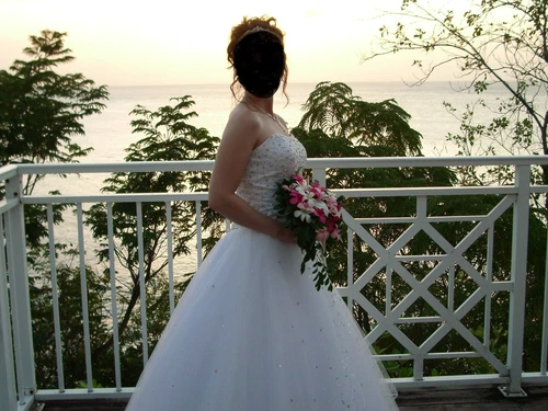 Princess Style Strapless Wedding Dress - Excellent Condition - photo 2