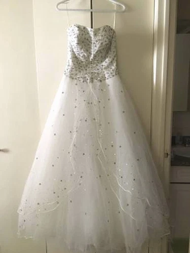 Princess Style Strapless Wedding Dress - Excellent Condition - photo 5