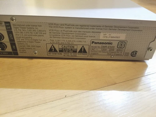 Panasonic DVD Recorder DMR-ES20 - For Repair - photo 5