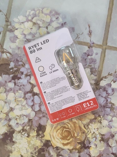 NEW Ikea RYET LED 80 Im 15000h E12 bulb