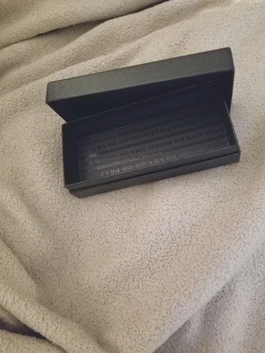 PRADA Black Designer Storage Box 6.5" x 3" x 1.75" - photo 2
