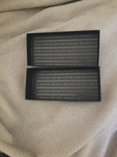 PRADA Black Designer Storage Box 6.5" x 3" x 1.75" - photo 3
