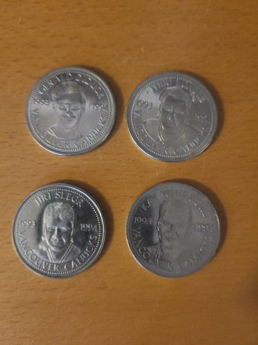 1993-94 Vancouver Canucks Team Coin Collection Lot (4 Coins) - photo 5