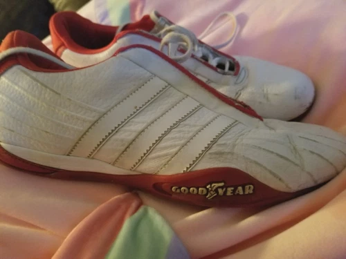 Vintage Team Adidas Goodyear Leather Running Shoes Size 8.5 - photo 3