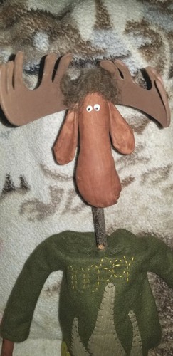 MOOSEY Handcrafted home decor character in clothes - Cute! - photo 3