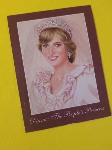 Vintage Diana The People's Princess Collector Card - Bradford Ex