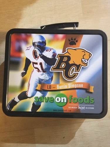 Vintage BC Lions Football Lunch Box