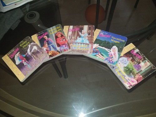 5 Vintage 1998 Barbie Disney Princess Mini Books - photo 3