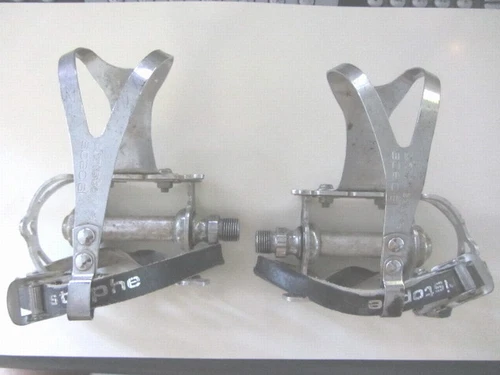 Christophe Special Touring Bicycle Pedals w/ Leather Straps