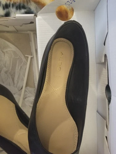 NEW Aldo Zareni-97 Black Leather Flats - Women's Size 6 - photo 3