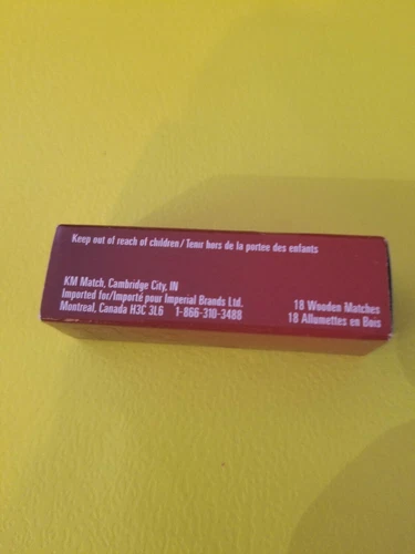Vintage duMaurier Cigarette Wooden Matches Box - photo 4