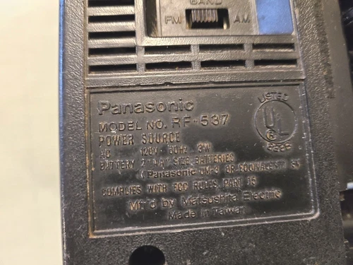 Vintage Panasonic AM-FM Radio RF-537 (Tested) - photo 4