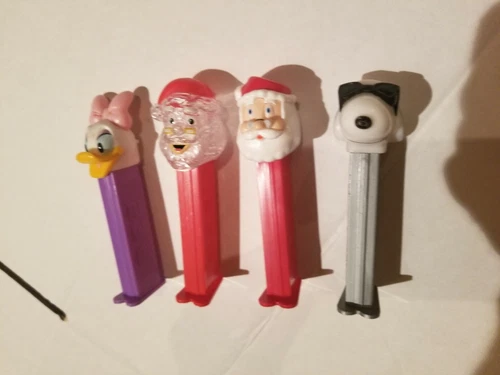 New PEZ Empty Cartridges: Daffy, Santa, Snoopy (4 Total)
