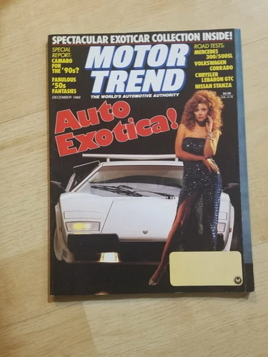 Vintage Motor Trend December 1989 Magazine