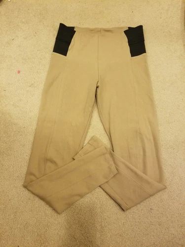 LOVE TREE Women's Activewear Stretchy Workout Pants - Beige, Med