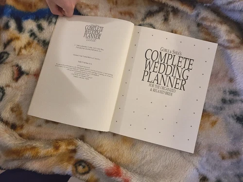 New Goble & Shea's Complete Wedding Planner book 1989 - photo 3