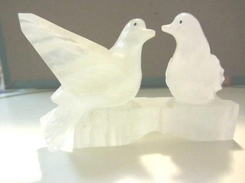Frosted Onyx Birds Art Sculpture - photo 5