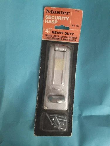 Vintage Master Security Hasp 4.5" Heavy Duty Steel No. 704 Milwa