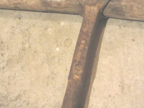 Antique Farm Auger Hand Drill with Wooden Handle - photo 3