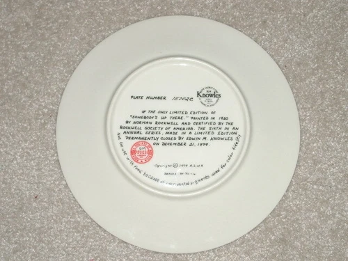 KNOWLES Norman Rockwell Christmas Plate 1979 - photo 3