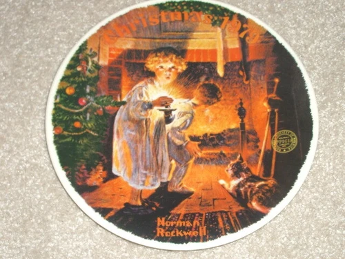 KNOWLES Norman Rockwell Christmas Plate 1979 - photo 4