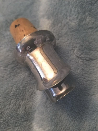 Vintage 2-piece liquor bottle pouring spout w/ stopper SWEDEN - photo 5