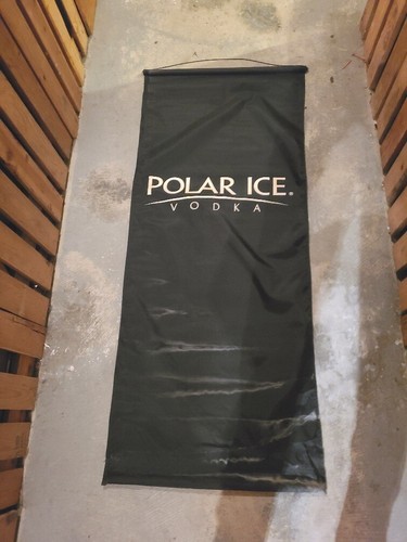 Vintage Polar Ice Vodka Black Banner