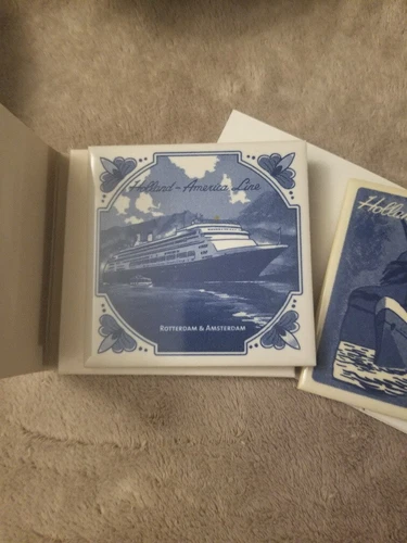 Holland America Cruise Line Ceramic Coasters (Set of 2) - photo 4