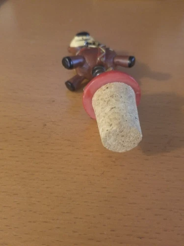 Animated Reindeer on Spring Bottle Cork Stopper - photo 2